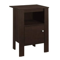 Monarch Specialties Accent Table, Side, End, Nightstand, Lamp, Storage, Bedroom, Brown Laminate