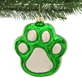 thumbnail image 3 of Transpac Paw Print Ornament - One Ornament 3.25 Inch, Glass - Dog Cat Kitten Puppy Y9208-Green, 3 of 3