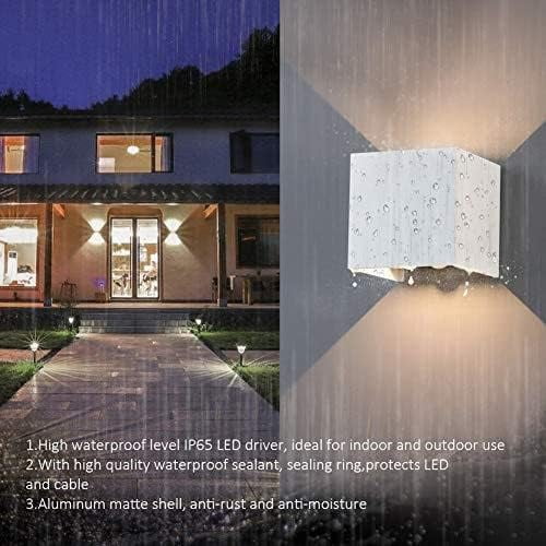 VIVIHEYDAY 12W Motion Sensor LED Wall Lights Square Dimmable Indoor Outdoor Up Down Wall Sconce 1 Pack