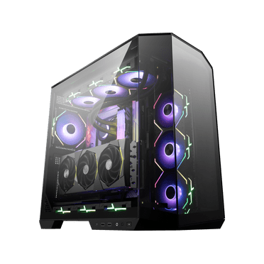 MSI MAG PANO 100L PZ Project Zero Mid Tower ATX Gaming Case, ABS Plastic, SPCC Steel, Tempered Glass, Support Back-Connect, 270-degree Panoramic Display, GPU Support Stand, Dust Filter