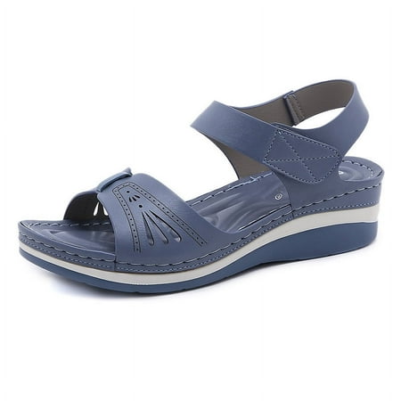 

Wedge Sandals for Women Summer Slip on Slipper Platform Sandals Comfortable Casual Beach Shoes Bohemian Flip Flops Sandals A10