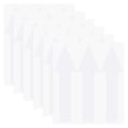 thumbnail image 1 of Uxcell Paquete de 6 Etiquetas Adhesivas de Flecha Impermeables de 8 x 2 pulgadas para Marcado de Paredes/Señal de Tráfico [Blanco], 1 of 6