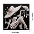 thumbnail image 2 of KOYPTL Special Shaped Diamond Art Painting Kit Hat Lady for Adults & Beginners Crystal Rhinestone Gem Art Craft Home Decor 12×12 Inch Valentines Birthday Gifts for Women Mom, 2 of 5