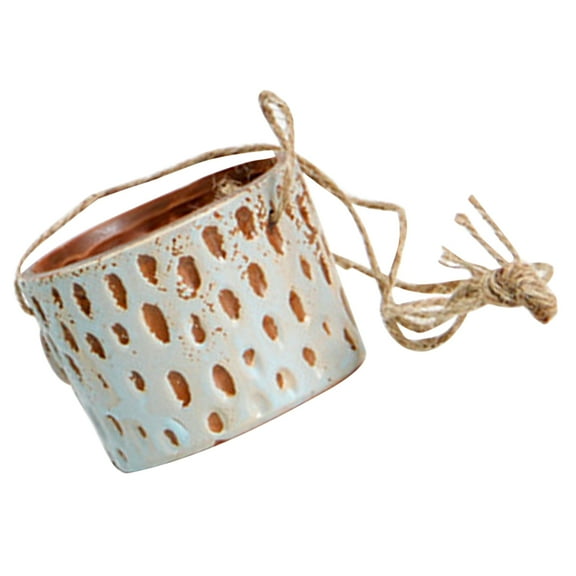 FRCOLOR  Hanging Pots for Plants Outdoor Ceramic Green Flower