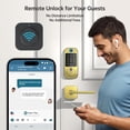 thumbnail image 4 of SMONET WiFi Keyless Door Lock with Handle Set – Fingerprint Smart Lock, Bluetooth Keypad Deadbolt, Remote Control via App & Alexa, Auto Lock, Code & Fob for Home Security, 4 of 9