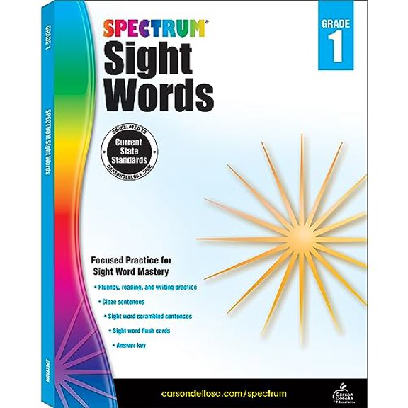 Pre-Owned Spectrum Sight Words, Grade 1: Volume 103 (Paperback) 1483811891 9781483811895