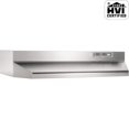 thumbnail image 4 of Broan 30-Inch 2-Speed Under-Cabinet Round Range Hood, Stainless Steel, 190 Cfm, 4 of 6