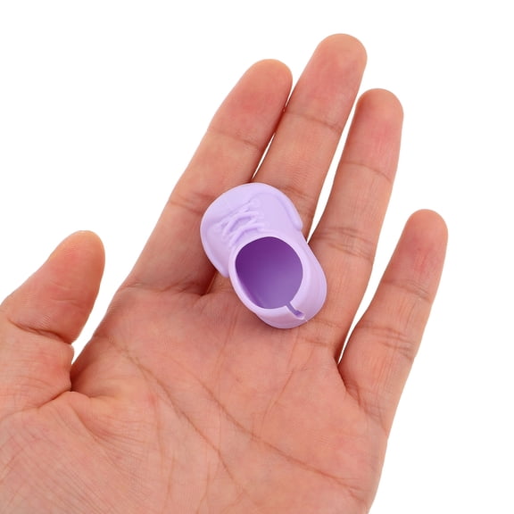 40 Pairs Miniature Doll Shoes - Plastic Mini Flat Shoes 17cm/6.69 inch Dolls Dress Up Decoration Sneakers Accessories for Dollhouse