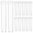thumbnail image 1 of 25 pcs Clear Test Tube Plastic Test Tube Laboratory Test Tube Experiment Test Tube with Lids, 1 of 9