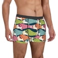 thumbnail image 4 of Salouo Lantern Koi Fish Print Men's Boxer Briefs,Breathable Underwear Elastic Waistband Briefs for Men -Small, 4 of 8