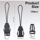thumbnail image 2 of 100 correas de anilla dividida para teléfono móvil, antipérdida, cortas, con hebilla desmontable, ganchos para llavero, accesorios para llavero., 2 of 6
