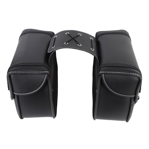 Bolsa Para Sillín De Motocicleta, 1 Par, Fácil De Instalar, Larga Durabilidad, Ajuste Universal, Correa Ajustable, Bolsa Lateral Impermeable Para Motocicleta De 30 Litros