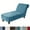 Blue, variant on AIGIA Velvet Armless Lounge Chaise Slipcover Stretch Chaise Couch Cover Furniture Cover Recliner Sofa Slipcover