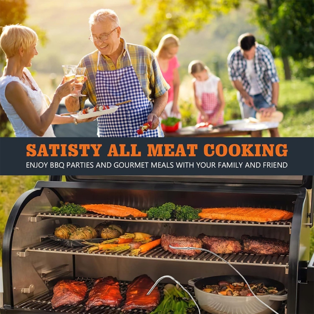 PatungKu Simple Oxidation Resistant Barbecue Oven Thermograph Transducer For Perfect Cooking
