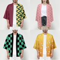 thumbnail image 2 of Anime Demon Slayer Kimetsu no Yaiba Kamado Nezuko Capa Cosplay Disfraz 3/4 Manga Tops Camisetas Kimono Haori Bata Chamarrapangjing, 2 of 4