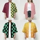 thumbnail image 2 of Anime Demon Slayer Kimetsu no Yaiba Kamado Nezuko Capa Cosplay Disfraz 3/4 Manga Tops Camisetas Kimono Haori Bata Chamarrapangjing, 2 of 4