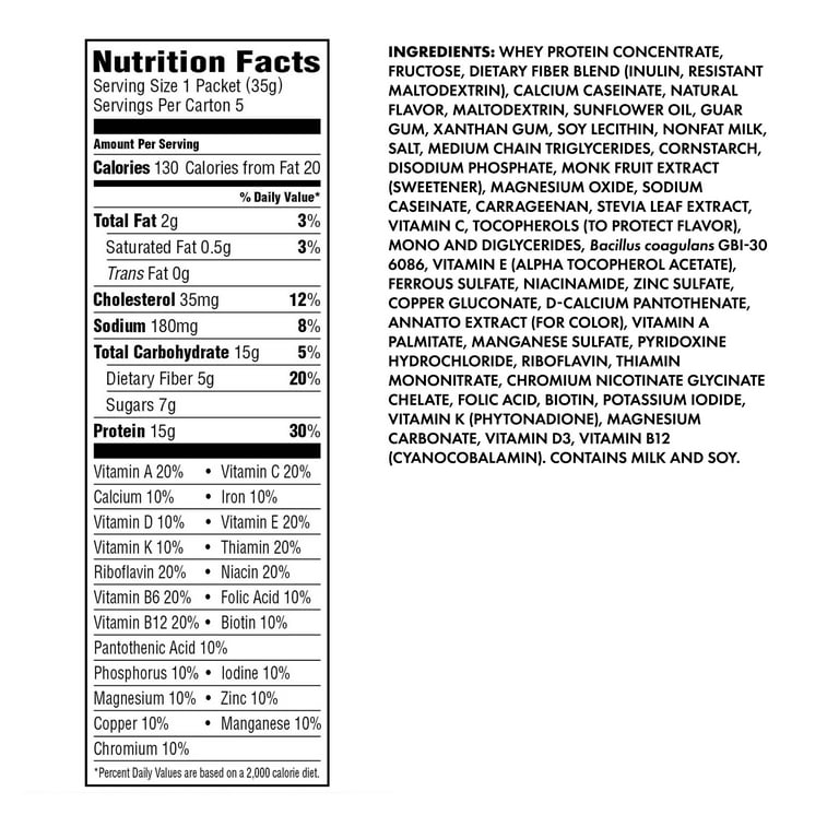 18 Nutrisystem Shake Nutrition Facts 