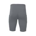 thumbnail image 4 of Biking Shorts for Men with Pockets 8''/5''/3'' High Waisted Yoga Workout Gym Spandex Tummy Control Athletic Shorts Z01 Grey, Size XL, 4 of 4