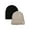 Oatmeal, variant on Chaps Men's 2-Pack Logo Beanie Style Hats, One Size