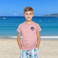 thumbnail image 5 of Kids Independence Day Graphic Tee Boys Girls American Flag Graphic T-Shirt Cute Round Neck Short Sleeve Cotton Top Pink 3-4 Years, 5 of 6