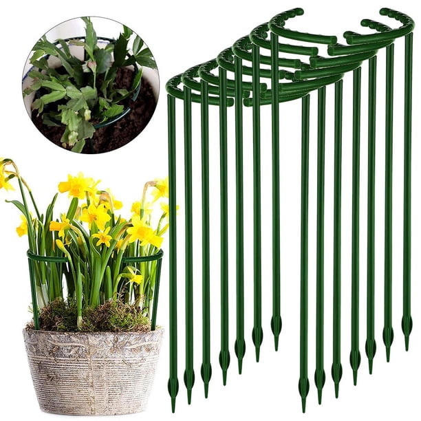 Plantas De Jardín Anillo De Soporte De Borde De Jardín Medio Redondo Soporte De Flores De Plástico Sweethay HA040676-03