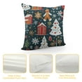 thumbnail image 4 of Nawypu  Holiday Christmas Cookies Linen Throw Pillow Covers Cushion Case Button Vintage Farmhouse Pillowcase for Sofa Couch Bed, 4 of 5