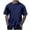 Dark Blue, variant on Male Spring and Autumn All Print Short Sleeve Round Neck T Shirt Floral Fashion Trend Bottoming Shirt Pack of Men Shirts Pack of Mens Shirts Mans Shirts Tee Shirts Tuxedo Shirts Men