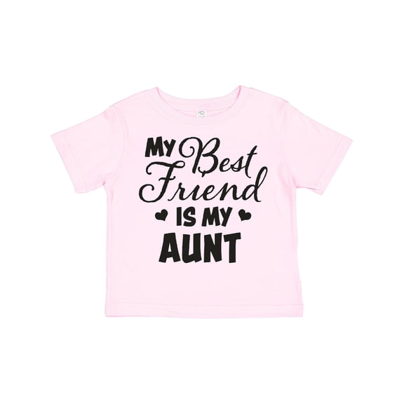 Inktastic My Best Friend is My Aunt with Hearts Boys or Girls Toddler T-Shirt