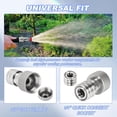 thumbnail image 2 of Pressure Washer Fitting 3/4inch to 1/4inch Flower Shower Nozzle Stainless Steel, 2 of 8