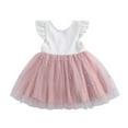 thumbnail image 5 of Toddler Girl Princess Bowknot Dress Kids Baby Party Wedding Bridesmaid Pageant Birthday Dresses, 5 of 7