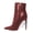 Red, variant on YDN Women Sexy Pointed Toe Booties Stiletto High Heels Ankle Boots Side Zipper Basic Winter Shoes Size 7 Dark Green