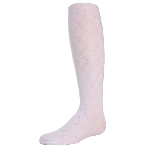 MeMoi Shine Bright Diamond Tights - Girls - Female, 4-6, White