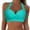 Sky Blue, variant on Duoif Push up Bikini Top, Women Swimwear Tops Underwire Full Coverage Bikini Top up Swim Crop Top Tie Back Bathing Suit Top Womens Bikini Army Green L