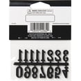 thumbnail image 2 of Plaid Clock Numbers Black Plastic .625", 2 of 5