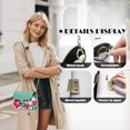 thumbnail image 5 of TSOVTHRID Blue Leaf Print Crossbody Bags for Women Leather Cross Body Purses Cute Designer Handbags Shoulder Bag with Detachable Chain Strap for Shopping Travel Work, 5 of 7