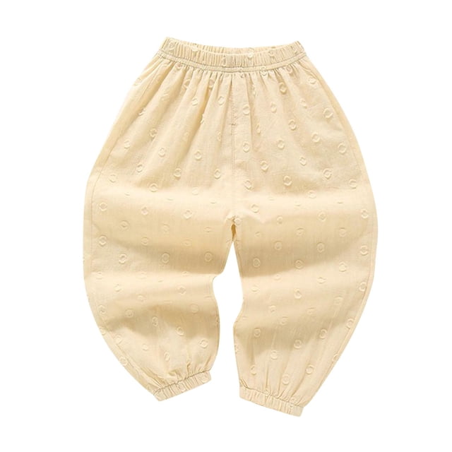 Odeerbi 2-10 Años Niños Niñas Pantalones de Chándal de Algodón Workout Athletic Sports Jogger Pantalones Color Sólido Elástico Cintura Tobillo Joggers