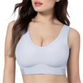 thumbnail image 2 of Endives Jelly Bra for Women Wireless Full Coverage Support Bra Back Hook Closure Soft Everyday Sleep Bra for Large Bust XL, 2 of 7