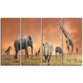 thumbnail image 2 of Panorama Faune des Savanes - Impression sur Toile Africaine, 2 of 3