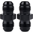 thumbnail image 1 of EVIL ENERGY 6un Coupleur Mâle Évasement Raccords Droits Aluminium Noir 2 Pièces, 1 of 4