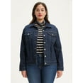 thumbnail image 4 of Levi's Women's Plus Size Original Trucker Denim Jacket, 4 of 6
