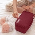 thumbnail image 4 of Billuyoard Bolsa de ropa interior, organizador multifunción impermeable, calcetines, bolsa de almacenamiento, accesorios cosméticos, estuche de Almacenamiento y organización del hogar Vino rojo Billuyoard HA027912-02, 4 of 6