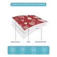 thumbnail image 4 of Twin XL Quilt Bedding Set, Valentines Reversible Summer Quilt 3 Pieces, Romantic Red Love Heart Lightweight Bedspreads Coverlets with 2 Pillow Shams for All Seasons, 4 of 5