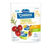 (3 Pack) Ocean Spray Craisins Tropical Variety Pack 8-1.6z pouches (Mango & Kiwi Melon)