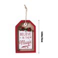 thumbnail image 3 of Fiudx Liquidación navideña Adornos navideños para puerta de madera, estilo retro americano, para colgar en la pared, para cafetería, para colgar en la puerta, para tomar fotografías, para decorar la, 3 of 6