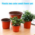 thumbnail image 2 of CAROOTU 50/100 Pcs Plastic Nursery Pot Double Color Plant Seedling Holder Raising Nutrition Block Pot, 2 of 6