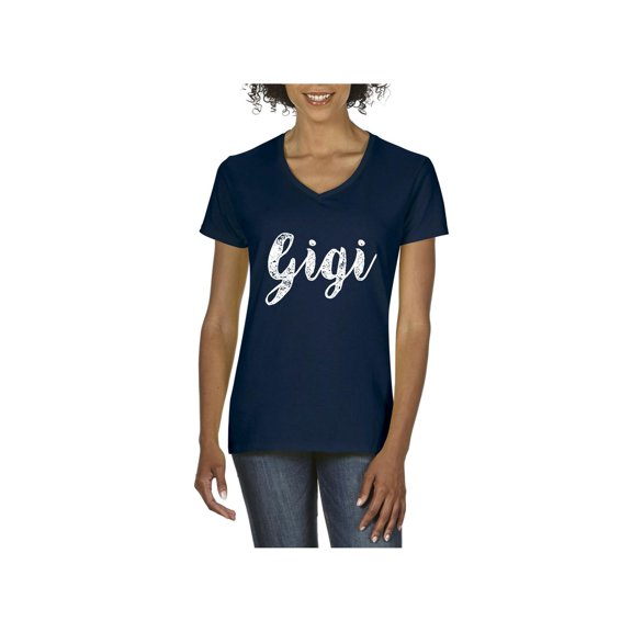 Women's T-Shirt V-Neck Short Sleeve - Gigi