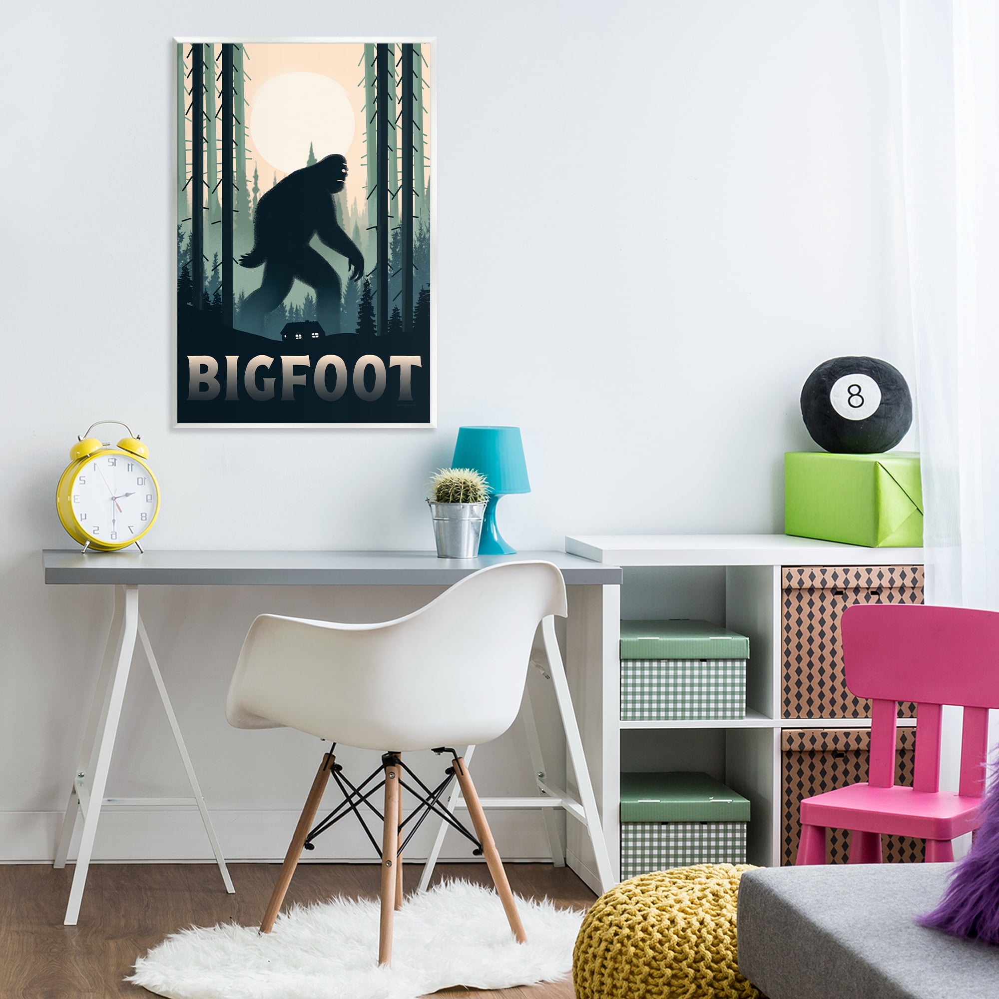 Stupell Industries Forest Creature Cabin in Woods Wall Plaque Art, design by Omar Escalante