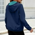 thumbnail image 7 of Women's Lightweight Rain Jackets Hooded Outdoor Windproof with Pockets Fall Essential​​, 7 of 7