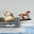 thumbnail image 2 of Dollhouse Sofa Horse Figurine Sculpture Wooden Miniature Collectible for Living Room Desk Decor, 2 of 8