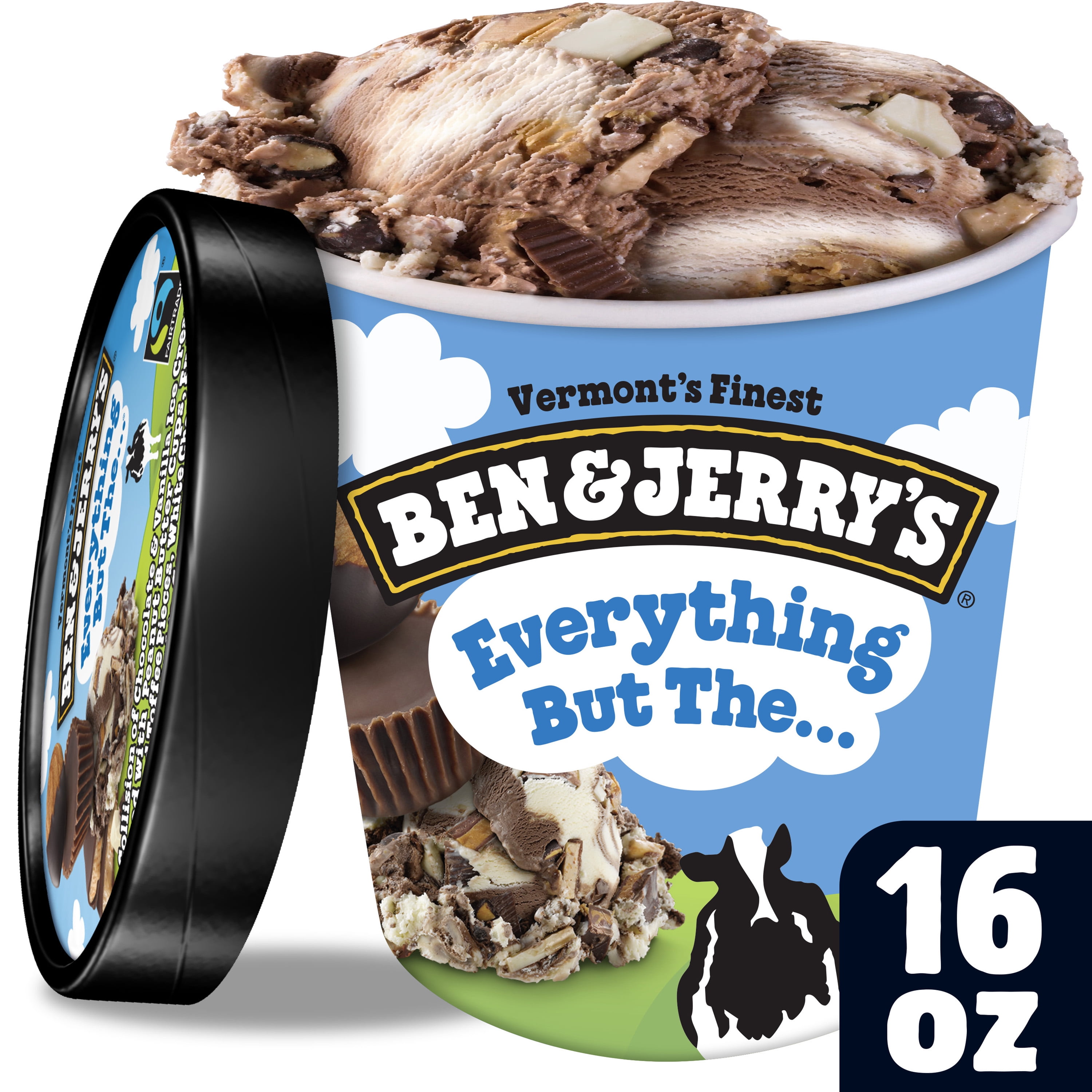 Ben & Jerry's Half Baked Chocolate and Vanilla Ice Cream Pint 20 ...